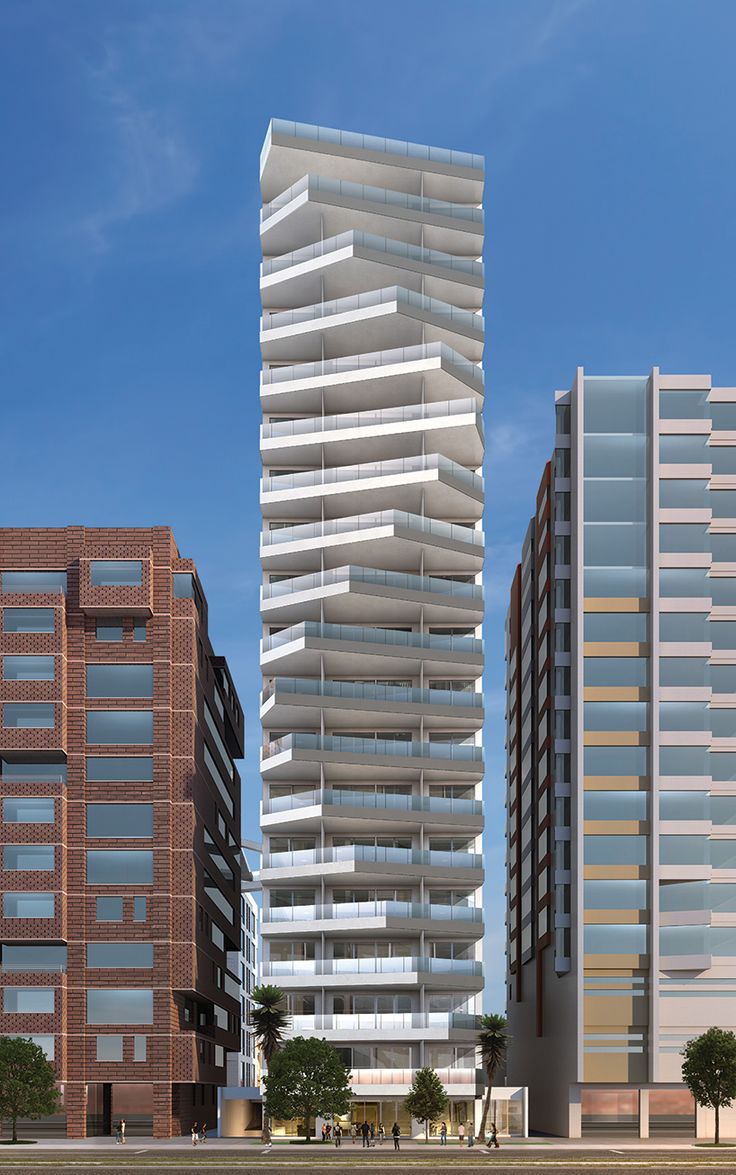 OH residential tower in quito, ecuador features shifting façade